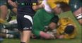 Here’s what Nigel Owens said to prevent Australia’s Dean Mumm getting sent off