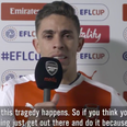 Arsenal star Gabriel breaks down in tears as he sends his condolences to Chapecoense