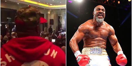 WATCH: Shannon Briggs gatecrashes Anthony Joshua’s press conference because Shannon Briggs