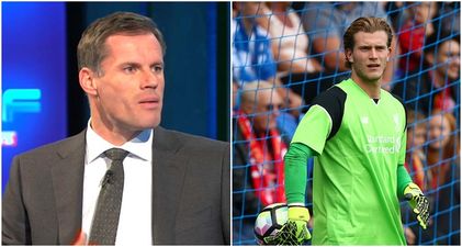 Jamie Carragher had some blunt advice for Loris Karius after his latest blunder