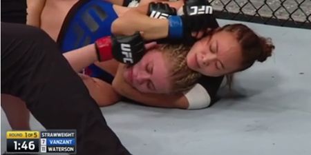 VIDEO: Paige VanZant refused to tap so Michelle Waterson put her to sleep