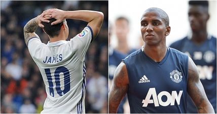 James Rodriguez offered to Premier League clubs but they all want Ashley Young