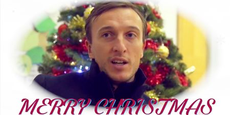 Mark Noble could not look more fed up in West Ham’s Christmas message if he tried