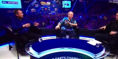Phil Taylor doesn’t like question on Sky Sports, swears on live TV and makes more enemies