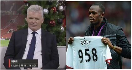 Usain Bolt called up MUTV live on-air, and the pundits were baffled