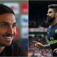 Zlatan Ibrahimovic and Olivier Giroud gave VERY different interviews at the weekend