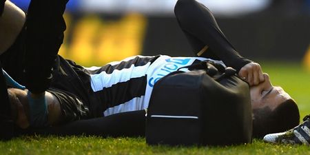 WARNING: Gash on Newcastle striker’s knee will ruin your weekend