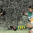 Welsh rugby legend Shane Williams battles Donegal storm to kick four points for Glenswilly