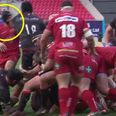 WATCH: A lot of rugby fans are accusing James Davies of diving after being slapped in Champions Cup
