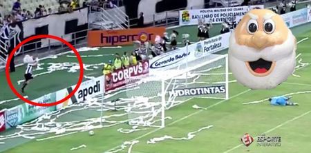 WATCH: Very unlikely hero pulls off greatest goalkeeping moment of the weekend