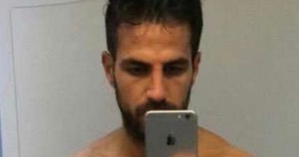 Cesc Fabregas wanted to show his abs to the world but two former teammates weren’t having it