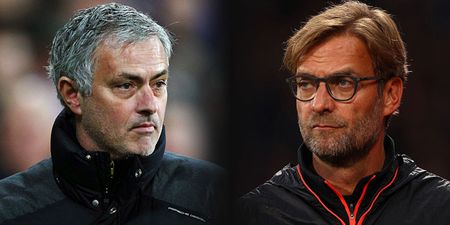 Jose Mourinho couldn’t resist having a wee dig at Jurgen Klopp after Manchester United reached the EFL cup final