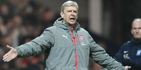 We won’t be seeing any more touchline antics from Arsene Wenger for the foreseeable future