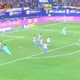 Leo Messi rarely shoots with power, but when he does it’s absolutely terrifying