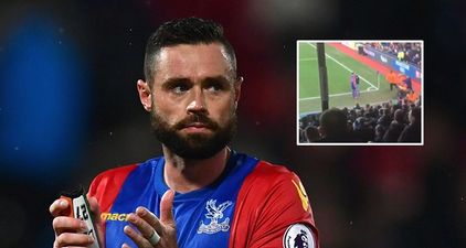WATCH: Damien Delaney was confronted by an angry fan on the pitch at half-time