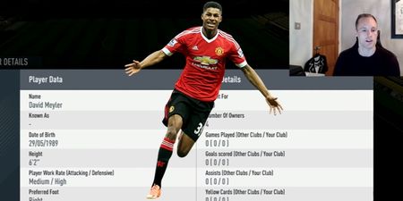 David Meyler has an issue with Marcus Rashford’s pace rating on Fifa 17 compared to his own