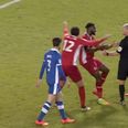 WATCH: One of the most bizarre red cards you are likely to see