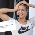 Eugenie Bouchard was never going to back down from her Super Bowl date bet