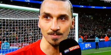 WATCH: Zlatan Ibrahimovic was utterly selfless in his post-match interview