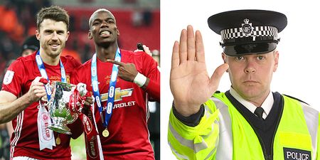 Manchester United players and fans clash with celebration police in ugly cup final scenes