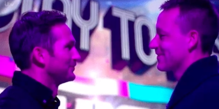 John Terry and Frank Lampard’s romantic Play to the Whistle staring competition was something to behold