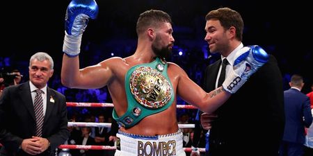 Tony Bellew denies he’s homophobic as picture emerges of him posing in front of offensive flag