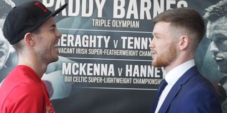 WATCH: Irish boxers engage in friendliest pre-fight staredown ever ahead of title fight