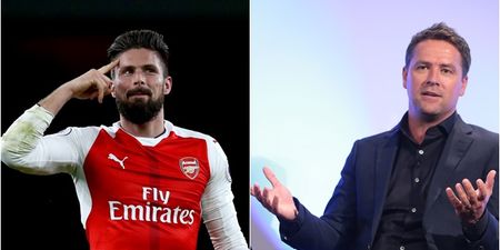 Michael Owen called out for his analysis of Arsenal’s Olivier Giroud