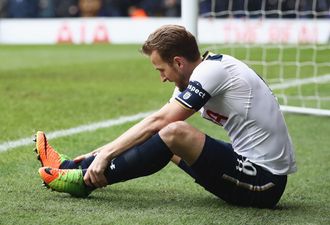 This image of Harry Kane’s horribly twisted ankle will have Tottenham Hotspur fans concerned