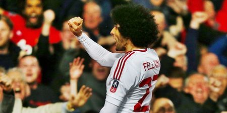 Manchester United fans have convinced themselves Marouane Fellaini will start up front at Chelsea