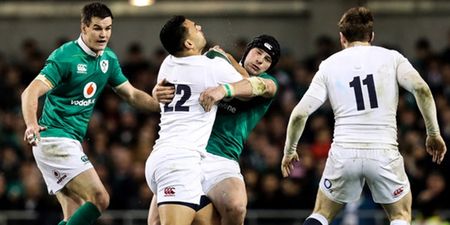 WATCH: Robbie Henshaw puts his body on the line to stop the steamrolling Ben Te’o