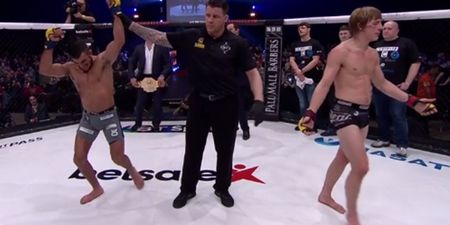 Ugly scenes in Liverpool as Paddy Pimblett loses Cage Warriors title