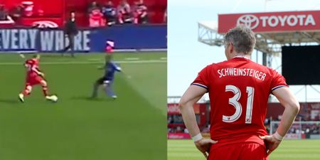 Bastian Schweinsteiger completely embarrassed a Montreal defender on his MLS debut