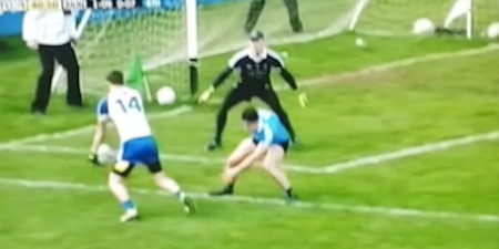 Monaghan’s Jack McCarron proves his class with the cheekiest finish past Stephen Cluxton