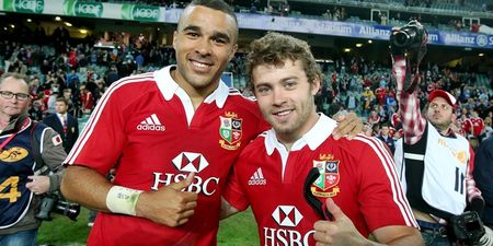 Two different, very Irish reactions to Leigh Halfpenny beating Simon Zebo to the Lions
