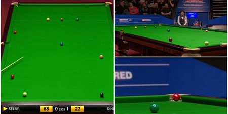 There’s been another contender for the best shot of the World Snooker Championship