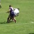 Disgraceful scenes in French rugby as red carded player knocks out referee