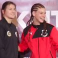 Katie Taylor’s latest staredown was one of the friendliest you will ever see