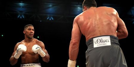 Anthony Joshua reveals that he said to Wladimir Klitschko late on in the fight