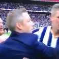 Millwall fans invade Wembley pitch after play-off triumph and piss off their match-winner