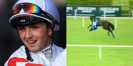 Few would have reacted to terrifying rodeo moment quite like this Irish jockey