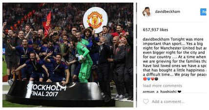 David Beckham eloquently sums up what last night’s Europa League Final meant to Manchester