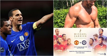 Patrice Evra and Rio Ferdinand are in outrageous shape for Michael Carrick’s testimonial
