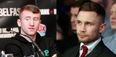 Carl Frampton cruelly highlights Paddy Barnes’ questionable fashion in photo with Premier League goalkeeper