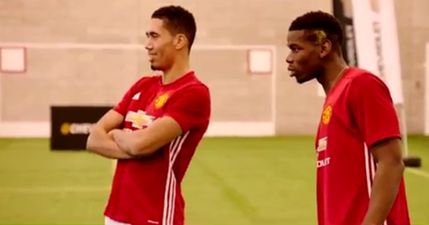 Chris Smalling manages to eliminate himself in shooting challenge with teammates