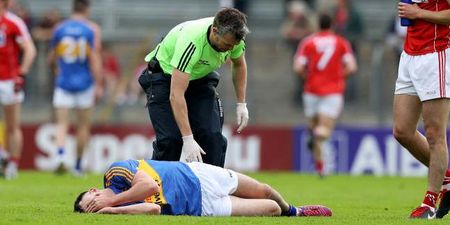 Liam Kearns’ reaction sums up the agony of a county after Michael Quinlivan’s injury