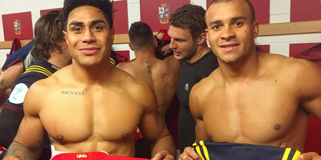 Malakai Fekitoa went a step further than the usual Lions jersey swap