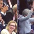 Theresa May’s Mexican Wave at the England vs France friendly was something else