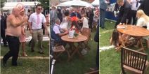 Punches thrown and woman sent sprawling in chaotic brawl at Royal Ascot