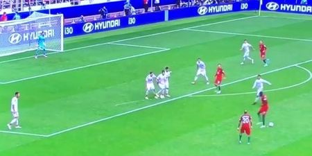 You may have missed Portugal’s agonisingly awful free kick routine